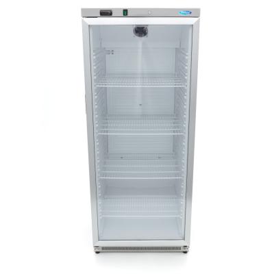 Maxima Lednice - 600 l - nerezová ocel - se skleněnými dveřmi |  09405034